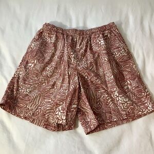 Reyn Spooner Shorts Men XL Tiki Plumeria Hawaii Aloha Island Print Swim Shorts